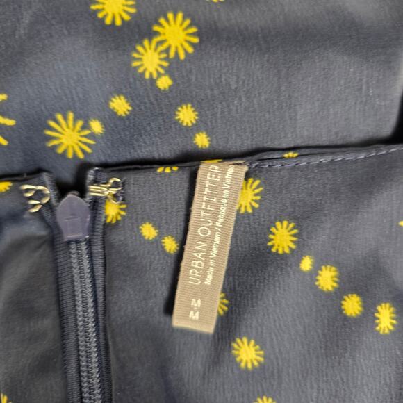 Urban Outfitters Mallory Celestial Slip Dress, Navy & Gold, Sz Medium - Picture 9 of 10